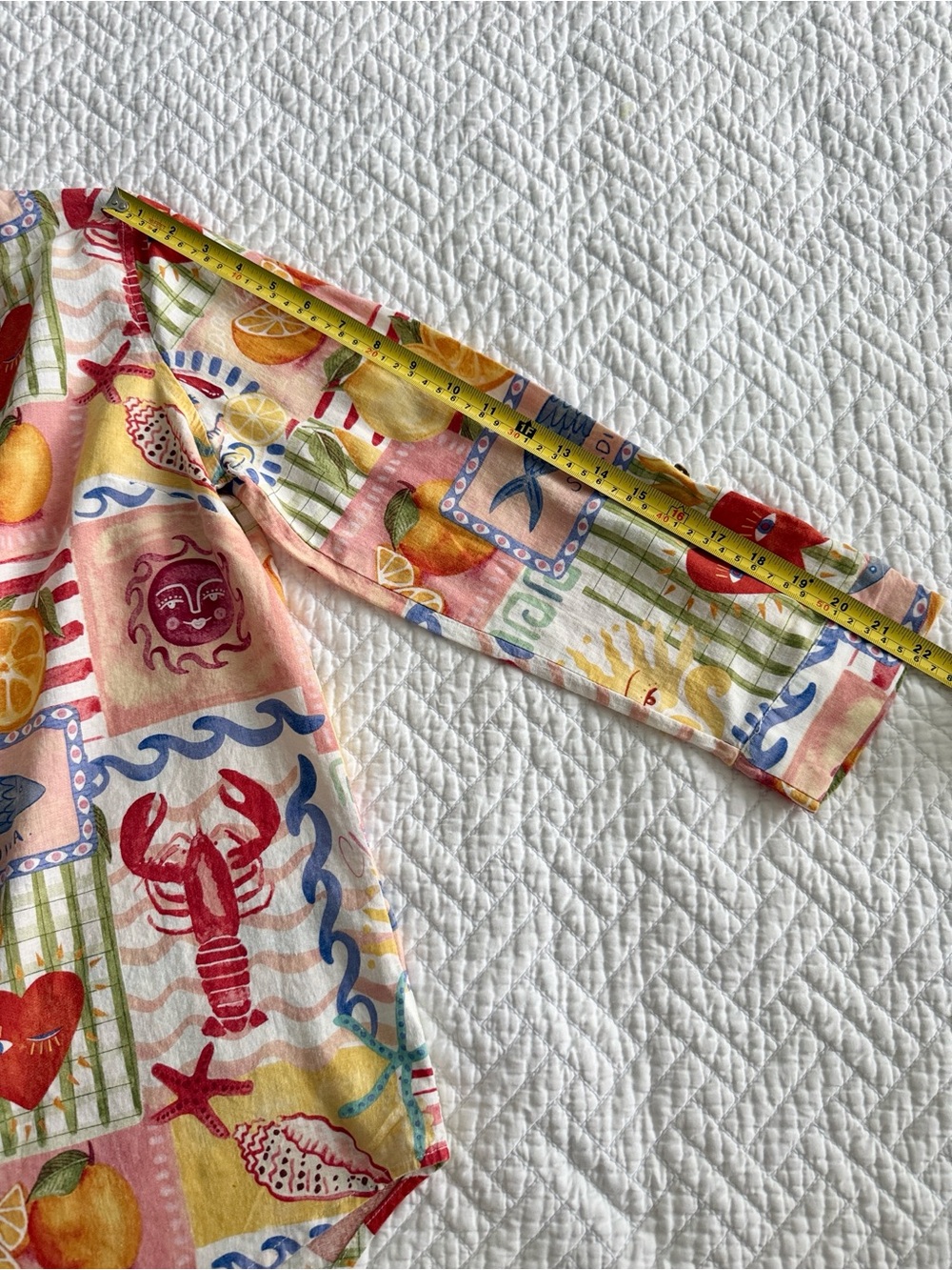 Calypso St. Barth Multicolor Tropical Print Button-Down Shirt Coastal Size M - Picture 8 of 12